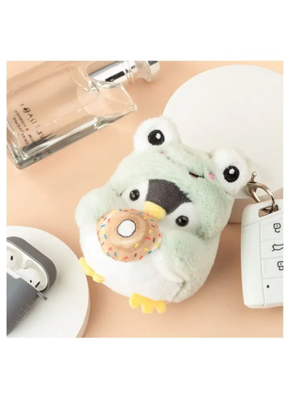 Cute Plush Penguin Pendant Keychain for Handbag, Backpack, Car Keys